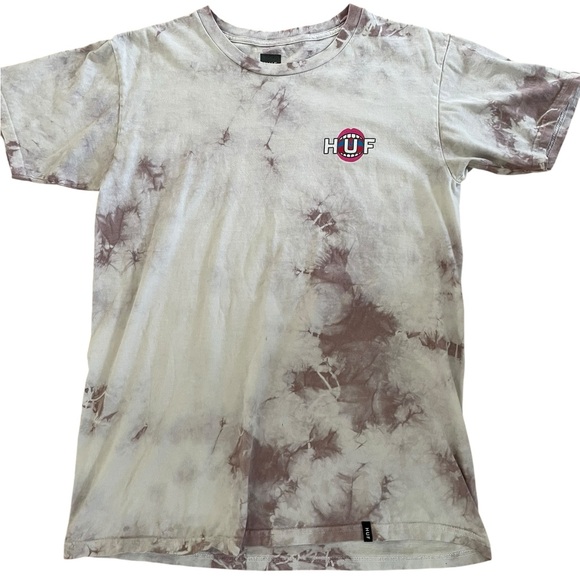 HUF MEN’S TIE DYE PYRAMID T-SHIRT All Seeing Eye Streetwear Skater Core Graphic - Picture 1 of 10